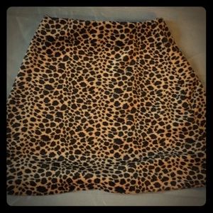 Vintage Cheetah print mini skirt